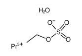 sulfuric acid monoethyl ester, praseodymium (III)-salt Structure