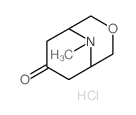 3-Oxa-9-azabicyclo[3.3.1]nonan-7-one,9-methyl-, hydrochloride (1:1)结构式