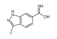 3-碘-1H-吲唑-6-羧酰胺结构式