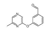 3-(6-methylpyrazin-2-yl)oxybenzaldehyde structure