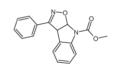 methyl 3-phenyl-3a,8a-dihydro-8H-isoxazolo[5,4-b]indole-8-carboxylate结构式