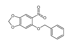 5-nitro-6-phenylmethoxy-1,3-benzodioxole结构式