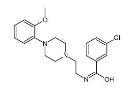 3-chloro-N-[2-[4-(2-methoxyphenyl)piperazin-1-yl]ethyl]benzamide Structure