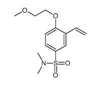 3-ethenyl-4-(2-methoxyethoxy)-N,N-dimethylbenzenesulfonamide结构式