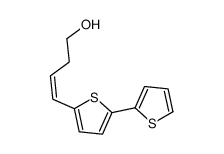 (E)-4-(5-thiophen-2-ylthiophen-2-yl)but-3-en-1-ol Structure