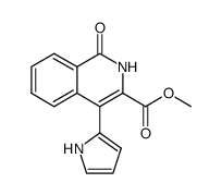 methyl 4-(2-pyrrolyl)-1-isoquinolone-3-carboxylate Structure