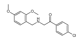 1-(4-chlorophenyl)-2-[(2,4-dimethoxyphenyl)methylamino]ethanone结构式