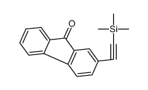 2-(2-trimethylsilylethynyl)fluoren-9-one结构式