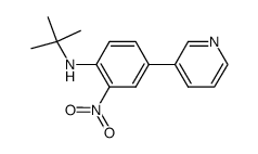 N-tert-butyl-2-nitro-4-(pyridin-3-yl)benzenamine结构式