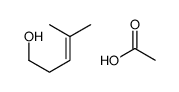 acetic acid,4-methylpent-3-en-1-ol Structure