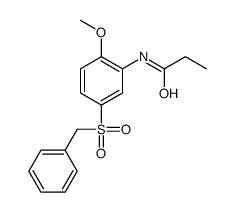 N-(5-benzylsulfonyl-2-methoxyphenyl)propanamide Structure