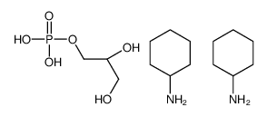(S)-2,3-dihydroxypropyl dihydrogen phosphate, compound with cyclohexylamine (1:2)结构式
