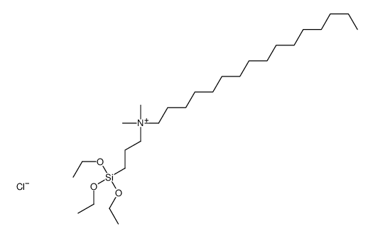 hexadecyldimethyl[3-(triethoxysilyl)propyl]ammonium chloride structure