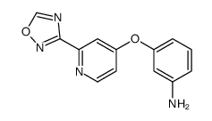 3-[2-(1,2,4-oxadiazol-3-yl)pyridin-4-yl]oxyaniline结构式