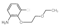 3-Chloro-2-(2-ethoxyethoxy)aniline结构式
