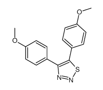4,5-bis(4-methoxyphenyl)thiadiazole Structure