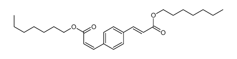 heptyl 3-[4-(3-heptoxy-3-oxoprop-1-enyl)phenyl]prop-2-enoate结构式