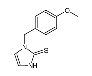 1-(4-methoxybenzyl)imidazole-2-thione结构式