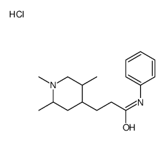 N-phenyl-3-(1,2,5-trimethylpiperidin-4-yl)propanamide,hydrochloride Structure