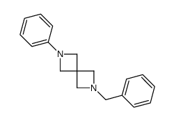 2-Benzyl-6-phenyl-2,6-diazaspiro[3.3]heptane Structure