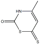 4-Methyl-6-thioxo-3,6-dihydro-2H-1,3-thiazin-2-one结构式