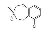 6-chloro-3-methyl-3-oxido-1,2,4,5-tetrahydro-3-benzazepin-3-ium结构式