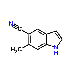 6-Methyl-1H-indole-5-carbonitrile structure