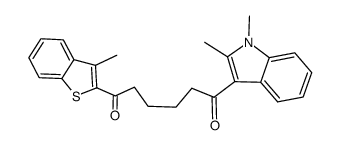 1-(1,2-dimethyl-1H-indol-3-yl)-6-(3-methyl-benzo[b]thiophen-2-yl)-hexane-1,6-dione Structure