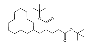 di-tert-butyl 2-(cyclododecylmethyl)pentanedioate Structure