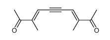 3,8-dimethyl-deca-3t(),7t()-dien-5-yne-2,9-dione结构式