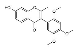 7-hydroxy-2-methyl-3-(2,4,5-trimethoxy-phenyl)-chromen-4-one Structure