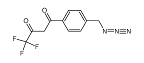 1-(4-Azidomethyl-phenyl)-4,4,4-trifluoro-butane-1,3-dione Structure