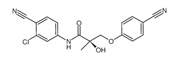 (R)-N-(3-chloro-4-cyanophenyl)-3-(4-cyanophenoxy)-2-hydroxy-2-methylpropanamide Structure