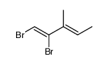 1t,2-dibromo-3-methyl-penta-1,3ξ-diene Structure