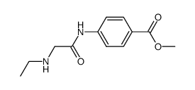 4-[(N-ethyl-glycyl)-amino]-benzoic acid methyl ester Structure