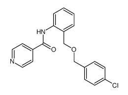 N-[2-[(4-chlorophenyl)methoxymethyl]phenyl]pyridine-4-carboxamide结构式