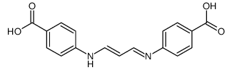 4-[3-(4-carboxyphenyl)iminoprop-1-enylamino]benzoic acid结构式