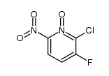 2-chloro-3-fluoro-6-nitro-pyridine-N-oxide Structure