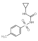 Benzenesulfonamide,N-[(cyclopropylamino)carbonyl]-4-methyl- Structure