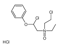 2-chloro-N-(2-chloroethyl)-N-ethyl-2-phenoxyethanamine oxide,hydrochloride Structure
