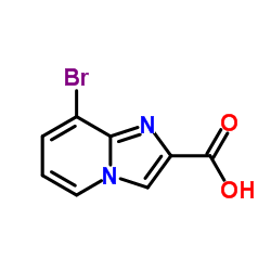 8-溴咪唑并[1,2-a]吡啶-2-羧酸结构式