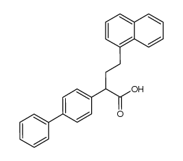 2-[Biphenylyl-(4)]-4-[naphthyl-(1)]-buttersaeure Structure