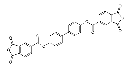 4,4'-bis(1,3-dioxo-1,3-dihydroisobenzofuran-5-ylcarbonyloxy)biphenyl Structure