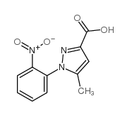 5-Methyl-1-(2-nitrophenyl)-1H-pyrazole-3-carboxylic acid结构式