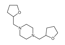 1,4-bis(oxolan-2-ylmethyl)piperazine Structure