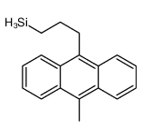 3-(10-methylanthracen-9-yl)propylsilane结构式