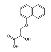 Naphthoxylactic acid structure
