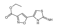 ethyl 5-(2-amino-1,3-thiazol-4-yl)-1,2-oxazole-3-carboxylate结构式
