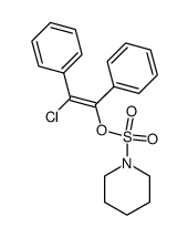 Z-2-chloro-1,2-diphenylvinyl piperididosulfate Structure