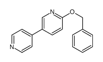 2-phenylmethoxy-5-pyridin-4-ylpyridine结构式